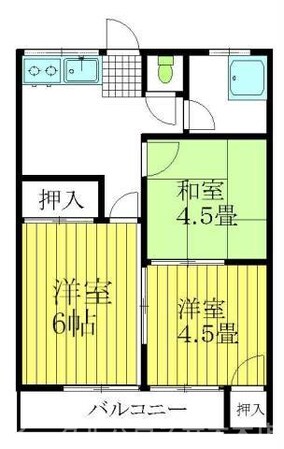 メゾンハイツの物件間取画像